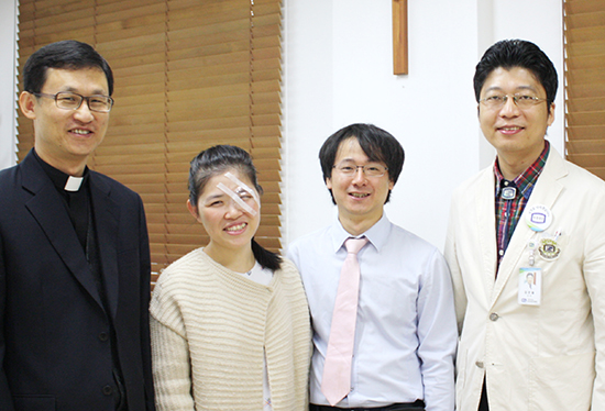 교황 방한 기념 각막이식수술 사업, 부천성모병원서 첫 수혜자 탄생