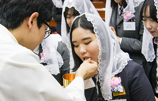 포항 오천중고 합동세례식