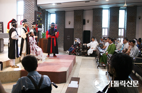 한국순교복자수녀회 수원관구, ‘강완숙 골롬바 순교극’ 공연