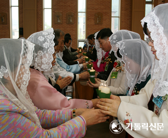 수원교구 성마르코본당 세례식