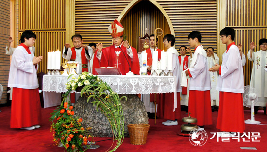 수원교구 오전동본당 설립 10주년 기념미사