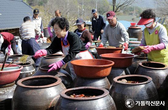 원삼본당 공동체, 메주·된장 판매로 새 성당 건립 힘보태