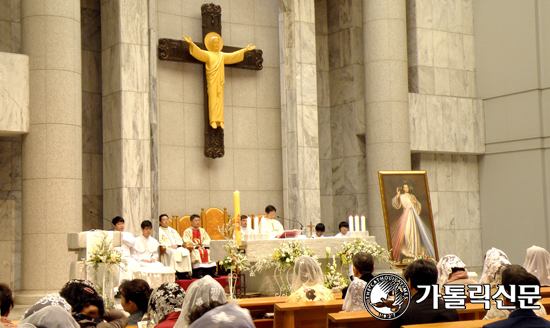 팔로티회, 자비주일 미사 봉헌