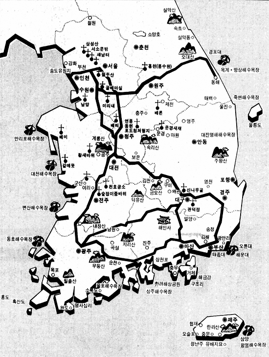 전국 피서지 인근성당 주일미사시간 안내