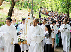 세계 순회 ‘파티마 성모상’, 남양성모성지 방문 