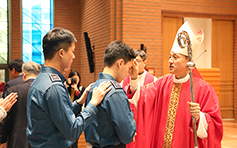 서울 경찰사목위, 의경·경찰 직원 견진성사 