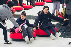 수원교구 장애아주일학교연합회,  눈썰매장에서 겨울 소풍 진행