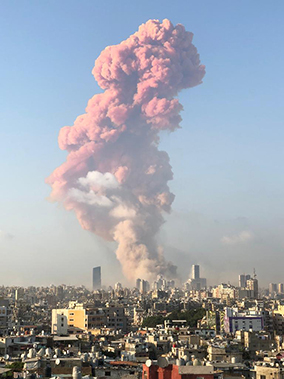 ‘폭발참사’ 레바논에 인도적 도움 촉구