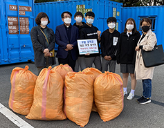 경기도 이천 부발중학교 동아리 회원들 1년간 학용품 모아 남수단에 전달