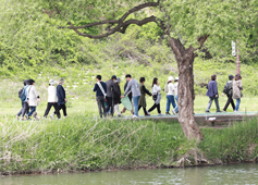 분당이매동본당, 전 신자 탄천 산책길 걷기 대회